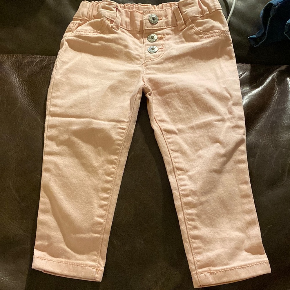 Pink skinny jeans
